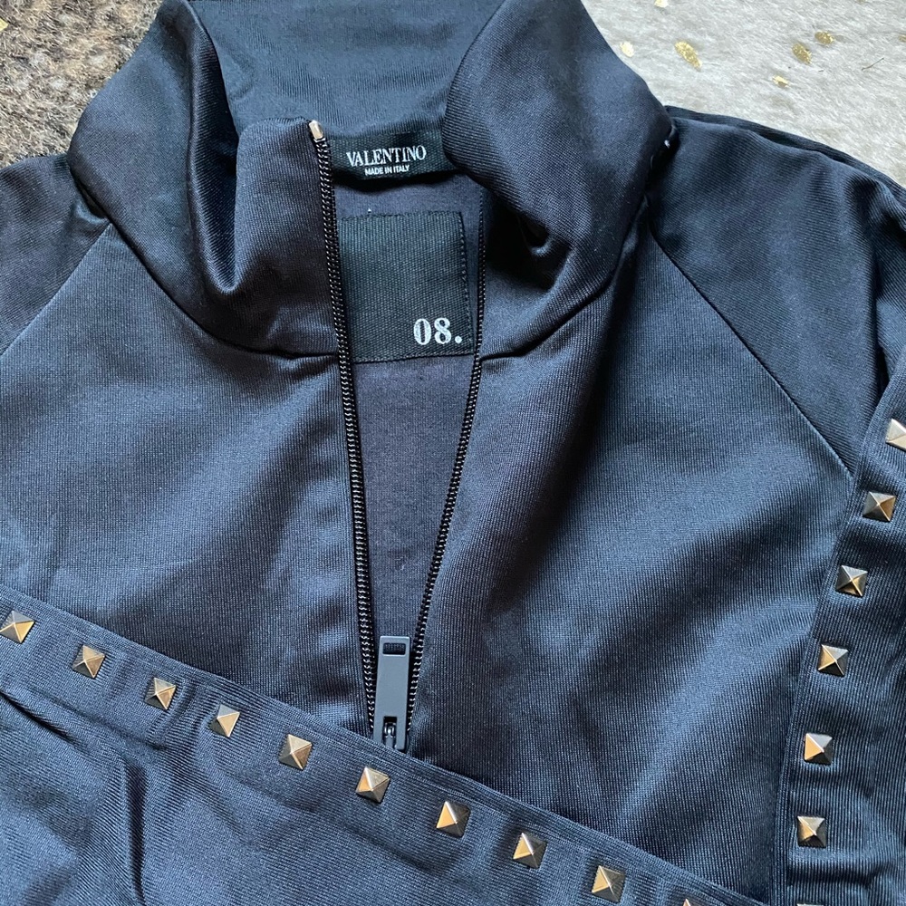 Valentino Rockstud Untitled #8 Jersey Track Jacket